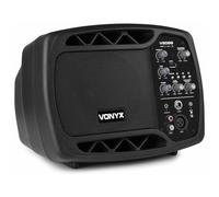 Vonyx V205B - Altavoz Activo Bluetooth USB 5" Color Negro | Bluetooth y USB incorporados, woofer de 5 pulgadas, carcasa, robusto, para DJ, eventos y sonido en directo