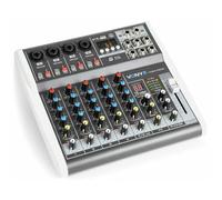 Vonyx VMM-K602 - Mesa de mezclas de 6 canales con Bluetooth y USB