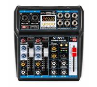 Vonyx VMM-P500 - Mesa de mezclas de 4 canales con Bluetooth y USB