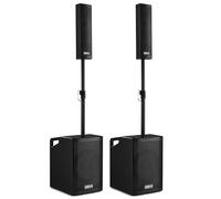 Vonyx VX1050BT Sistema de Sonido Activo 1150W con Bluetooth | Incluye trolley y funda, control independiente del subwoofer, montaje rápido, mando incluido