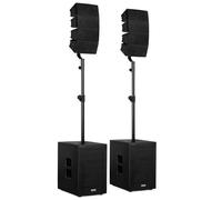Vonyx VX922 - Altavoz Activo Bluetooth USB 12" 1600W Color Negro | Bluetooth y USB incorporados, woofer de 12 pulgadas, entradas XLR y RCA, para bodas, conciertos y actuaciones en vivo