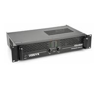Vonyx VXA1200 II Amplificador PA profesional 2x600W | Alto margen dinámico, funcionamiento estable, protección integrada y sonido profesional para eventos.