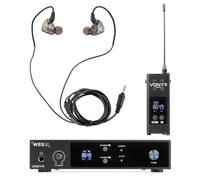 Vonyx WES15 Sistema Inalámbrico UHF In-Ear 16 Canales Rack 19"