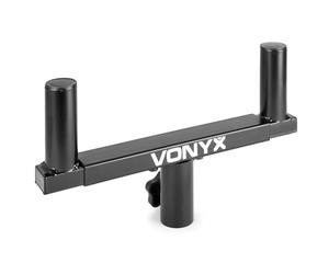 Vonyx WMS03 Barra doble para soporte de altavoces | Monta dos altavoces en un soporte, instalación rápida, estructura resistente, uso profesional