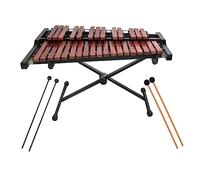 Voodans Xilófono profesional de madera de 32 notas con mazo y soporte ajustable