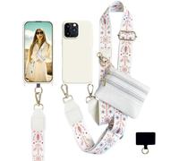 VooDirop Handykette mit Tasche Handyhülle für iPhone 17 Pro Max Clip und Go Handyband zum Umhängen Lanyard Handyhülle mit Abnehmbar Kordel und Geldbörse