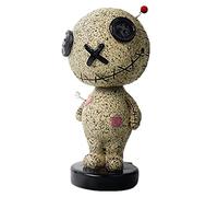 Voodoo Doll - Muñeca de cabeza agitadora de coche | Muñeca vudú que agita la cabeza adornos de coche | Muñeca maldita adornos de res para decoración de salpicadero de coche, figuras de cabeza boble