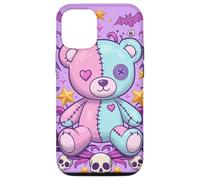 Voodoo Doll Pastel Goth Teddy Cute Bear Estética Halloween Carcasa para iPhone 12/12 Pro