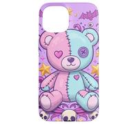 Voodoo Doll Pastel Goth Teddy Cute Bear Estética Halloween Carcasa para iPhone 15