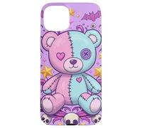 Voodoo Doll Pastel Goth Teddy Cute Bear Estética Halloween Carcasa para iPhone 15 Plus