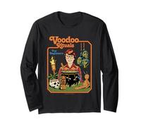 Voodoo Rituals Sarcastic Retro Vintage Funny Adult Humor Manga Larga