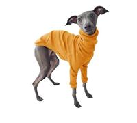 VOODUE Ropa de algodón con Cuello Alto for Perros, Ropa for Perros de Dos Patas, Chaqueta de Galgo Whippet Doberman, Pijamas cómodos, Abrigo for Mascotas de Primavera y Verano 5XL (Color : Orange, S