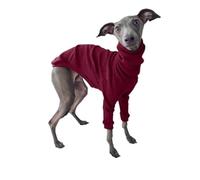 VOODUE Ropa de algodón con Cuello Alto for Perros, Ropa for Perros de Dos Patas, Chaqueta de Galgo Whippet Doberman, Pijamas cómodos, Abrigo for Mascotas de Primavera y Verano 5XL (Color : Wine Red,