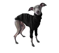 VOODUE Ropa de algodón con Cuello Alto for Perros, Ropa for Perros de Dos Patas, Chaqueta de Galgo Whippet Doberman, Pijamas cómodos, Abrigo for Mascotas de Primavera y Verano 5XL (Color : Negro, Si