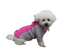 VOODUE Ropa Perros Abrigo for Mascotas de otoño e Invierno con Patas, Chaqueta de algodón for Perros, Ropa Impermeable, Ropa con Cremallera Trasera de tracción (Color : Red1, Size : M)