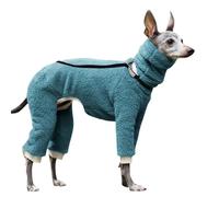VOODUE Ropa Perros Sudadera con Capucha de Galgo Italiano, Chaqueta Polar cálida de Invierno, Ropa de Whippet con Cuello Alto, Ropa de Invierno for Perros (Color : marrón, Size : S)