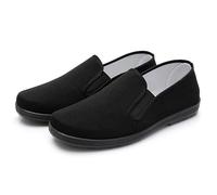 VOODUE Zapatos Tradicionales Chinos de Kung Fu Wing Chun Tai-Chi Artes Marciales Wushu Zapatos Casuales Zapatos Deportivos Retro de Tela Antigua de Beijing for Hombres (Color : Negro, Size : 40 EU)