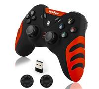 VooFun Mando PC, 2,4G Inalámbrico Mando PS3 Gamepad PC con Hall Joystick (Anti-Drift), Dual Vibración, Gaming Mando para Windows 7/8/10/11, PS3, Laptop, Steam, Raspberry Pi, Android TV, TV Box