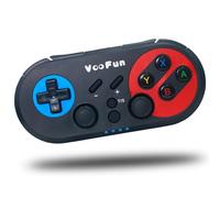 VooFun Mando Switch Inalámbrico, Mando PC Bluetooth Mandos para Switch/Lite/OLED, Windows PC, PS3 con Giroscopio 6 Ejes Sensor, Doble Vibración, Función Turbo, Wake-up Consola, Negro
