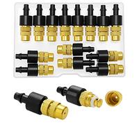 VooGenzek 15 Piezas Pulverizador de Nebulización de Latón Ajustable, Boquilla Atomizadora de Cobre, Aspersores Atomizadores, para Riego de Jardín Riego de Plántulas de Invernadero