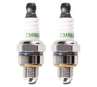 VooGenzek 2 Piezas CMR6A Bujías para Motosierra, Bujía CMR6A Reemplazo, Bujía para Desbrozadora, Bujías de 4 Tiempos, Compatible con Champion 978/RY4C RY4CT10, Compatible con Robin 139-2