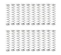 VooGenzek 20 Piezas 1 * 9 * 45 mm Resortes de Compresión, Muelle de Compresión de Acero Inoxidable, Resorte Comprimido Helicoidal, para Reparaciones