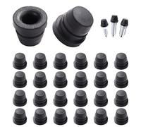VooGenzek 20 Piezas 6-10 mm Cubierta de Purga de Freno, Tapones de Pezón de Purga, Tapa Goma de Purgador Frenos, para Coches Motocicletas