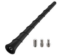 VooGenzek 20cm Mini Antena Coche Corta, Antena Radio Coche Universal, Antena de Coche Corta Pequeña, con 3 Tornillos M4/M5/M6 Universales, para Radio FM/Am