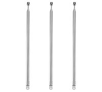 VooGenzek 3 Piezas 100cm 7 Secciones Antena Telescopica, FM Antena Telescópica Portátil, TV Antena de Radio Universal, para Dab Am/FM Recepción Estéreo