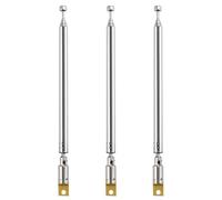 VooGenzek 3 Piezas 55cm 7 Secciones Antena Telescopica, FM Antena Telescópica Portátil, TV Antena de Radio Universal, para Dab Am/FM Recepción Estéreo