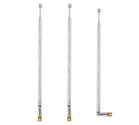 VooGenzek 3 Piezas 65cm 4 Secciones Antena Telescopica, FM Antena Telescópica Portátil, TV Antena de Radio Universal, para Dab Am/FM Recepción Estéreo