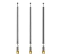 VooGenzek 3 Piezas 75cm 7 Secciones Antena Telescopica, FM Antena Telescópica Portátil, TV Antena de Radio Universal, para Dab Am/FM Recepción Estéreo