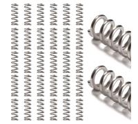 VooGenzek 30 Piezas 1.2 * 7 * 20 mm Resortes de Compresión, Muelle de Compresión de Acero Inoxidable, Resorte Comprimido Helicoidal, para Reparaciones