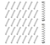 VooGenzek 30 Piezas 1 * 7 * 35 mm Resortes de Compresión, Muelle de Compresión de Acero Inoxidable, Resorte Comprimido Helicoidal, para Reparaciones