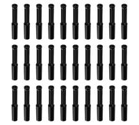 VooGenzek 30 Piezas 4mm OD Tubo Neumático Tapones de Tubería, Tapones de Tubería Ciega Neumática Estilo Tapa, Tapones de Montaje de Empuje para Conectar, para Tubo 4mm de Diámetro Interior, Negro