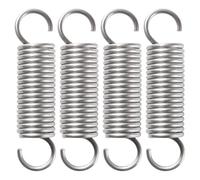 VooGenzek 4 Piezas 2.5 * 20 * 80 mm Muelle de Extensión, Muelles de Extensión Acero Inoxidable, Resortes de Tensión con Doble Gancho, para la Reparación de Máquinas