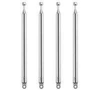 VooGenzek 4 Piezas 55cm 7 Secciones Antena Telescopica, FM Antena Telescópica Portátil, TV Antena de Radio Universal, para Dab Am/FM Recepción Estéreo