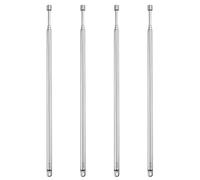 VooGenzek 4 Piezas 60cm 4 Secciones Antena Telescopica, FM Antena Telescópica Portátil, TV Antena de Radio Universal, para Dab Am/FM Recepción Estéreo