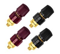 VooGenzek 4 Piezas M8 Binding Post, Regulador de Voltaje Bloque de Terminales, 555 Tipo M8 Poste de Encuadernación de Terminale, 0V-380V 200A