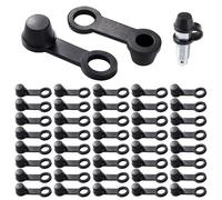 VooGenzek 40 Piezas 8mm Cubierta de Purga de Freno, Tapones de Pezón de Purga, Tapa Goma de Purgador Frenos, para Coches Motocicletas