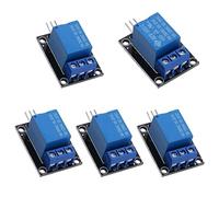 VooGenzek 5 Piezas 5V 1-Canal Modulo Relay Disparador de Alto Nivel para PIC AVR DSP ARM Compatible con Arduino