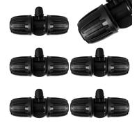 VooGenzek 5 Piezas Conectores en T con Púas para Riego por Goteo, Adaptador en T de Púas para Tubo 15/20 mm a 4/7 mm, Tubo de Tiego Tee por Goteo, para Césped, Jardín