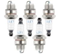 VooGenzek 5 Piezas L7T Bujías para Motosierra, Bujía BM6A / L7T Reemplazo, Bujía para Desbrozadora, Bujías de 2 Tiempos, para Cortacésped Motosierra Repuestos de Motor
