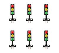 VooGenzek 6 Piezas Mini Semaforo LED Modulo de Pantalla, 5V 8mm Módulo de Semáforo LED, Compatible con Arduino Raspberry Pi