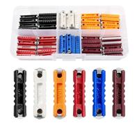 VooGenzek 60 Piezas 5A 8A 10A 16A 25A 40A Fusibles Continental Fusibles de Coche Torpedo Mixto, Fusibles Continentales para Coches Clásicos de Estilo Antiguo
