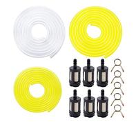 VooGenzek 9 Piezas Mangueras de Combustible, 1.5m Manguera de Aceite (2 x 3.5mm, 2.5 x 5mm, 3 x 5.5mm) + 6 Piezas Elemento de Filtro, para Cortacésped, Cortadora de Cepillo, Motor General