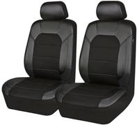 VOOIV 2Pcs Fundas Asientos Coche para Mazda 2/2 Sport/Sedan/2 Hybrid / 3/3 Sport/MPS/3 Sports-Line, Cómodo Transpirable Antideslizantes Delanteros Cubreasientos Interior Accesorios,A/Black