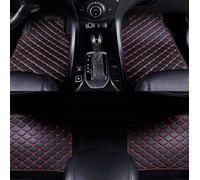 VOOIV 4pcs Coche Alfombrillas para Nissan Juke Hybrid 2022 2023 2024, Cuero XPE Delanteras y Traseras para el Coche Antideslizantes E Impermeable Esterillas Accesorios,G Black Red
