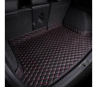 VOOIV Coche Alfombrillas Maletero para Audi RS3 Sedan 2017 2018 2019 2020, Cuero Trasero Carga Bandeja Esteras Alfombra Moquetas Protector Accesorios,C Black Red