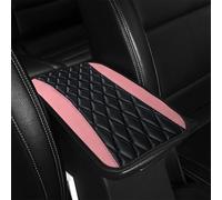 VOOIV Funda Reposabrazos Coche para Honda Civic | Civic Type R | CR-V | e:Ny1 | HR-V | Jazz | ZR-V, Multifuncional Impermeable Almohadilla Consola Central PU Cuero Cojín Protectora,A Pink